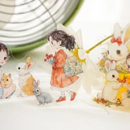 20pcs Kawaii Stationery Stickers Aya's companions Junk Journal Planner Decorative Sticker Scrapbooking