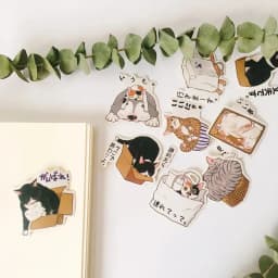 22pcs Cute Cat Kids Fun Paper Stickers Homemade Bookkeeping Decals on Laptop / Decorative Scrapbooking / DIY Paper