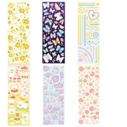 SKYSONIC 8pcs Scrapbooking Sticker DIY Decor Hand Stickers Korean Agenda Journal Korean Materials Kids Gift Stationery Suppliers