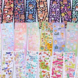 SKYSONIC 8pcs Scrapbooking Sticker DIY Decor Hand Stickers Korean Agenda Journal Korean Materials Kids Gift Stationery Suppliers