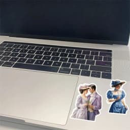 Stickers Hand-painted Vintage Victorian Palace Dress Ladies Gentlemen Stickers DIY Scrapbook Diary Decoration Vintage Journal