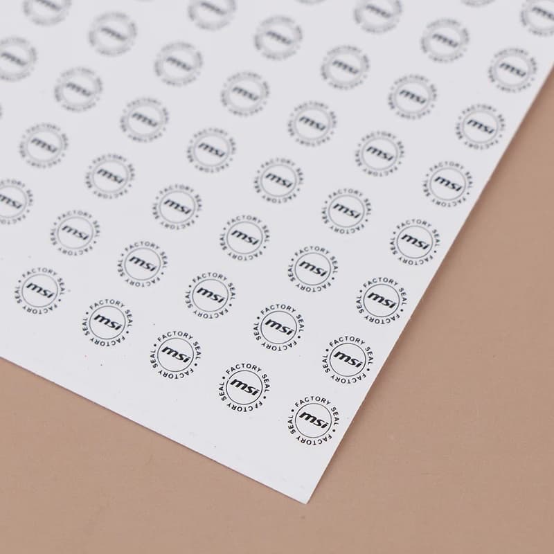 3 Sheets Computer Screw Seal Stickers, Eggshell Fragile Labels, Warranty Void Labels