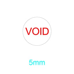 5mm 400pcs round warranty invalid sticker Screw hole security seal fragile adhesive tamper obvious tamper-proof label