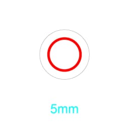 5mm 400pcs round warranty invalid sticker Screw hole security seal fragile adhesive tamper obvious tamper-proof label