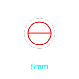 5mm 400pcs round warranty invalid sticker Screw hole security seal fragile adhesive tamper obvious tamper-proof label
