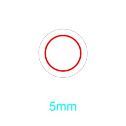 5mm 400pcs round warranty invalid sticker Screw hole security seal fragile adhesive tamper obvious tamper-proof label