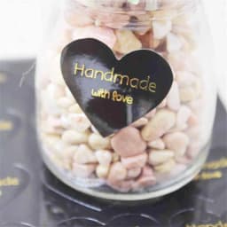 100pcs/lot Thank You Handmade Heart Design Bronzing Seal Multiple Colour DIY Multifunction Seal Sticker Gift Packaging Label