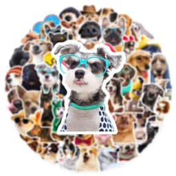 10/30/50PCS Cartoon Life Dog PVC Sticker Aesthetic Decoration Scrapbooking Stationery School Supplies