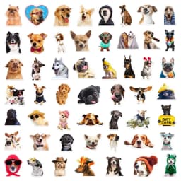 10/30/50PCS Cartoon Life Dog PVC Sticker Aesthetic Decoration Scrapbooking Stationery School Supplies
