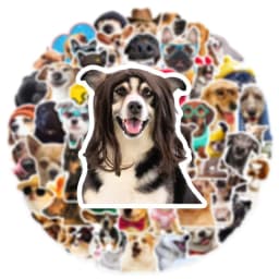 10/30/50PCS Cartoon Life Dog PVC Sticker Aesthetic Decoration Scrapbooking Stationery School Supplies
