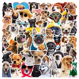 10/30/50PCS Cartoon Life Dog PVC Sticker Aesthetic Decoration Scrapbooking Stationery School Supplies