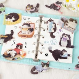 15pcs/lot Kawaii Stationery Stickers fluffy companion DIY Junk Journal Paper Planner Decorative stickers