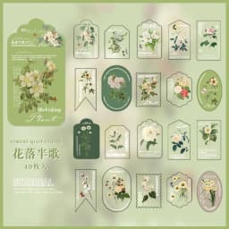 40pcs/lot Kawaii Stationery Stickers Forest Quotations Diary Planner Decorative Mobile Sticker Scrapbooking DIY Craft Sticker
