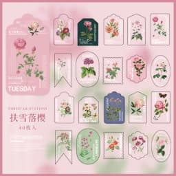 40pcs/lot Kawaii Stationery Stickers Forest Quotations Diary Planner Decorative Mobile Sticker Scrapbooking DIY Craft Sticker