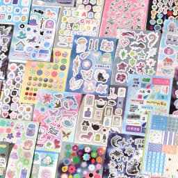 Cyberpunk-Themed Die-Cut Sticker Book DIY Decorative Journal 20/40 Sheets Aesthetic Stationery Stickers for Phone Case Collage