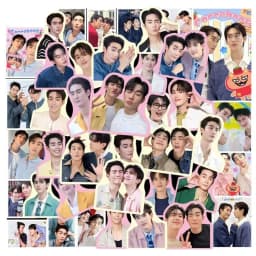 40PCS AouBoom Forcebook JimmySea Thai BL CP Stickers Waterproof Decals for Laptop Scrapbook Fans Collection Gift