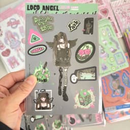 SKYSONIC BOBO Coral 1PC Decorative Stickers Sweet Girl Sub Korean DIY Sticker Journal Junk Agenda Stationery Suppliers