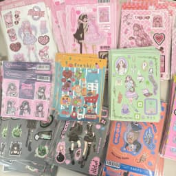 SKYSONIC BOBO Coral 1PC Decorative Stickers Sweet Girl Sub Korean DIY Sticker Journal Junk Agenda Stationery Suppliers