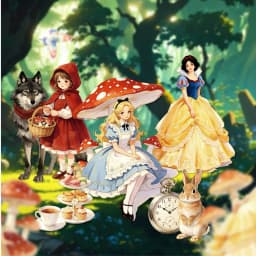 10pcs/1lot kawaii Stationery Sticker Dreamlike Nursery Rhyme Diary junk journal Decorative Scrapbooking DIY Craft Sticker