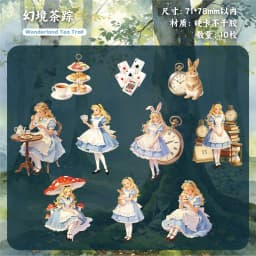 10pcs/1lot kawaii Stationery Sticker Dreamlike Nursery Rhyme Diary junk journal Decorative Scrapbooking DIY Craft Sticker