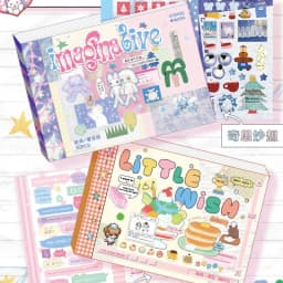 Mr. Paper Duplex Sticker Book 30Pcs, Korean Cute Style Creative Handbook Material for Calendar Card Album Scrapbooking Decor