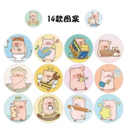 500Pcs Cartoon Pig Kawaii Stickers, Cute Design Decals for DIY, Journal & Gift Embellishment