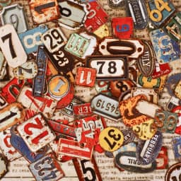 24 Pcs Retro Alphabet, Number & Symbol Label Stickers Sticker Pack Scrapbooking Diary Vintage Decoration Junk Journal Stickers