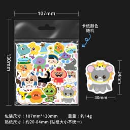 40Pcs/Set Cute Thai BL GMMTV CP Doll Stickers Waterproof Cartoon Decals for Laptop Phone Scrapbook Fans Gift