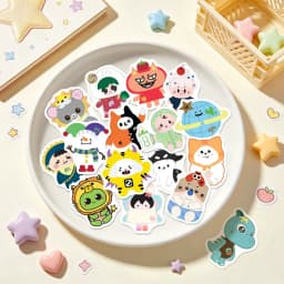 40Pcs/Set Cute Thai BL GMMTV CP Doll Stickers Waterproof Cartoon Decals for Laptop Phone Scrapbook Fans Gift