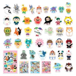 40Pcs/Set Cute Thai BL GMMTV CP Doll Stickers Waterproof Cartoon Decals for Laptop Phone Scrapbook Fans Gift