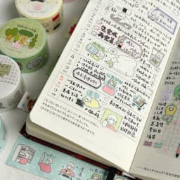 WAKAWAKA Mood Die Cut Sticker Roll Scrapbooking Sticker Cute Emotion Tracker Washi Sticker for Journal Planner 2.5cm