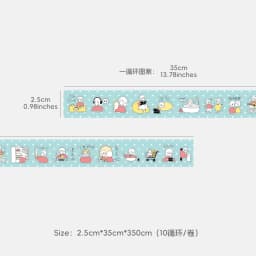 WAKAWAKA Mood Die Cut Sticker Roll Scrapbooking Sticker Cute Emotion Tracker Washi Sticker for Journal Planner 2.5cm