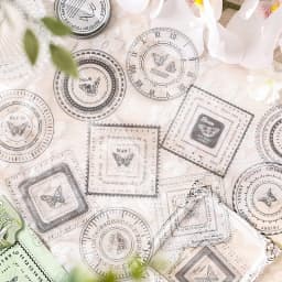 12pcs/1lot kawaii Stationery Sticker garlands of flowers left behind junk journal Decorative Scrapbooking DIY Craft Sticker