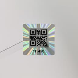 25x25mm 1000pcs Holographic QR Code Sticker, void Tamper Evident, Authentic Laser Security Label, Unique number,Customized