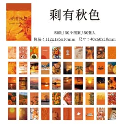 50 Sheets Season of Dreams Series INS Scenery Decorative Stickers for Journal Planner Diary Scrapbooking Material Label