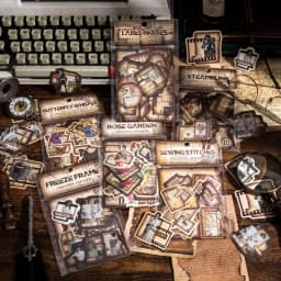 30pcs/pack Vintage Stickers Collage Junk Journal Supp;oes DIY Scrapbooking Vintage Stationery Decor Diary Craft Stickers