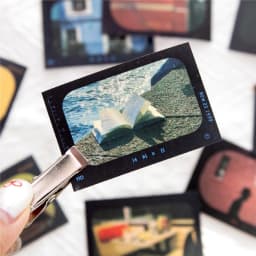 JIAMEI 50sheets/book Creative Retro Street View Aesthetic Stickers Cute Mini Stickers Book DIY Scrapbooking Decorative Materials