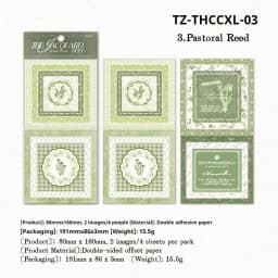 JIANWU Vintage Lace Flower Hollow Border Landscape Material Collage Scrapbooking Sticker Creative DIY Journal Stationery
