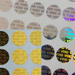 100pcs 8mm Gold/Silver VOID Hologram Security Seal Tamper Evident Label Warranty Void Sticker Removal Proof Anti-forgery Stamp