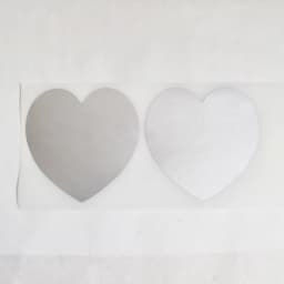 Dropshipping 100PCS 50x50mm 2" Heart Round Golden Scratch Off Sticker Label