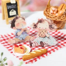 15pcs/1lot Kawaii Scrapbook Sticker Happy Childhood Scrapbooking Supplies Planner Decorative Stationery Sticker