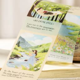 Journal GO 4.5x200cm Leisure Holiday Vacation Themed PET Die-Cut Tape Stickers for Journal Scrapbook DIY Photo Frame Decoration