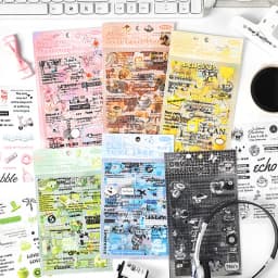 4pcs/1lot Kawaii Stationery Stickers postal letter sent by post in autumn Diary Decorative Stickers Scrapbooking Craft Stickers
