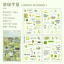 4pcs/1lot Kawaii Stationery Stickers postal letter sent by post in autumn Diary Decorative Stickers Scrapbooking Craft Stickers