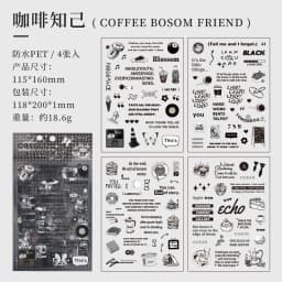 4pcs/1lot Kawaii Stationery Stickers postal letter sent by post in autumn Diary Decorative Stickers Scrapbooking Craft Stickers