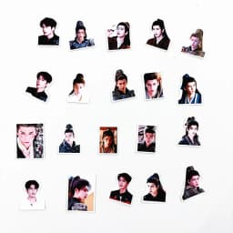 40Pcs/Set Zhang Linghe Xie‑zheng Stickers Drama Pursuit Of Jade Waterproof Vinyl Decal Ancient General Character Sticker for Fan