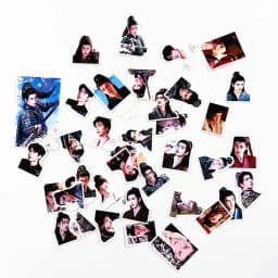 40Pcs/Set Zhang Linghe Xie‑zheng Stickers Drama Pursuit Of Jade Waterproof Vinyl Decal Ancient General Character Sticker for Fan