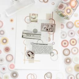 Journal GOo 6.2cmx2m Color Echo Tape Stickers Cute Candy Loop Masking Tape for Collage Junk Journal Scrapbook Mobile Stationery