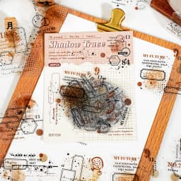 15pcs/lot Kawaii Scrapbook Stickers Veil of Shadows DIY Journaling Scrapbooking Supplies Decorative Stationery