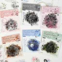 15pcs/lot Kawaii Scrapbook Stickers Veil of Shadows DIY Journaling Scrapbooking Supplies Decorative Stationery